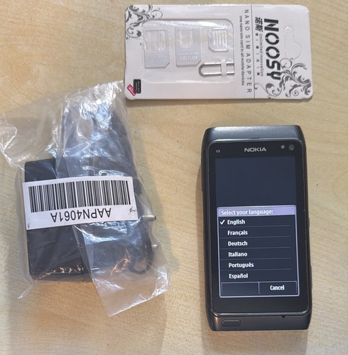 Nokia 16gb dark gray senza - n8,